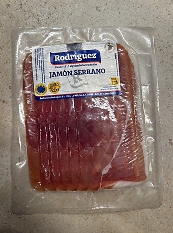 Хамон Rodrigues jamon serrano 100г.