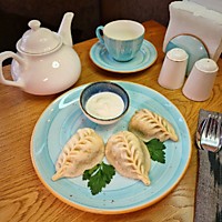 Манты с бараниной (порция 3шт)