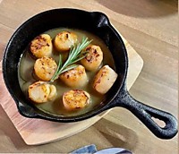 Морской гребешок на гриле