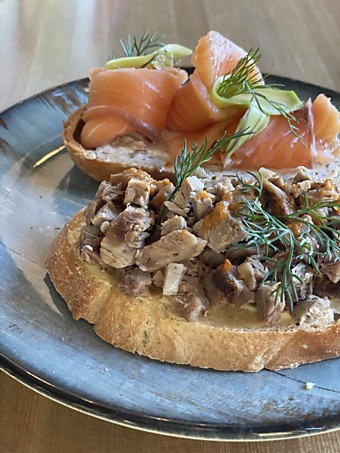 Брускетта с Ростбифом