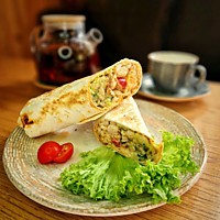 Шаурма с запеченной курицей