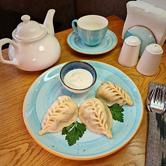 Манты с говядиной (порция 3шт)