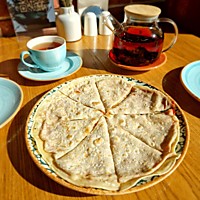 Пичча нон с мясом и овощами