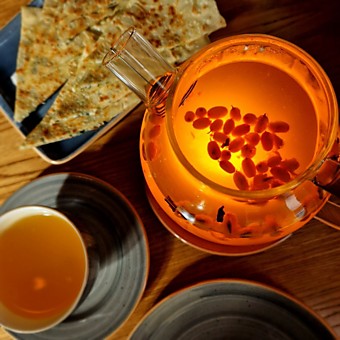 Чай с облепихой и перцем чили 850мл. (чайник)